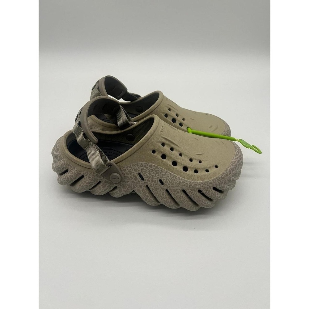 Crocs Echo Crackle Clog Khaki Multi Tan Men 5 Women 7 NEW 211630-0LJ